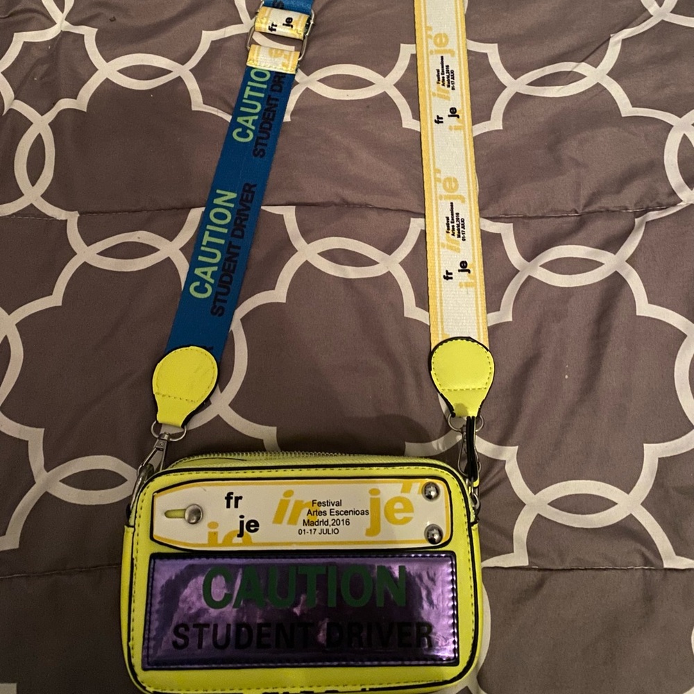 cute neon purse